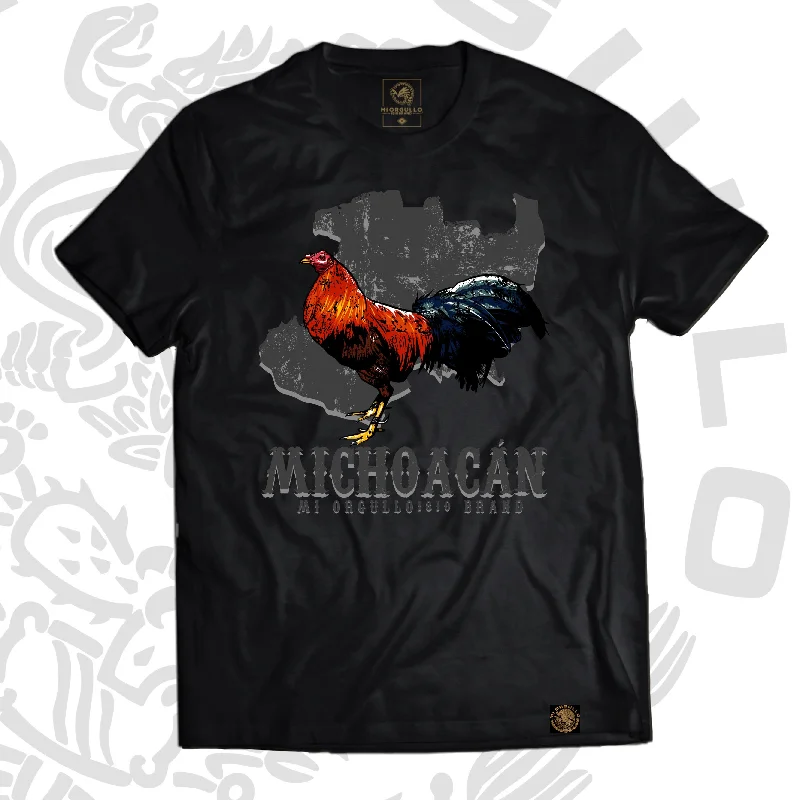 Breezy Style MICHOACÁN GALLERO BLACK T-SHIRT