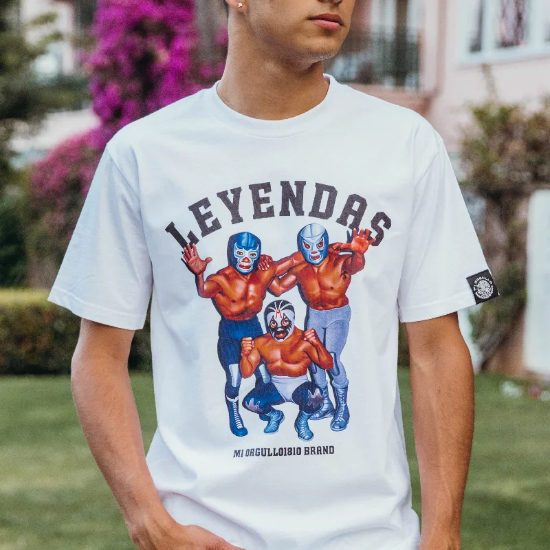 Stylish Wear LEYENDAS T-SHIRT (WHITE)