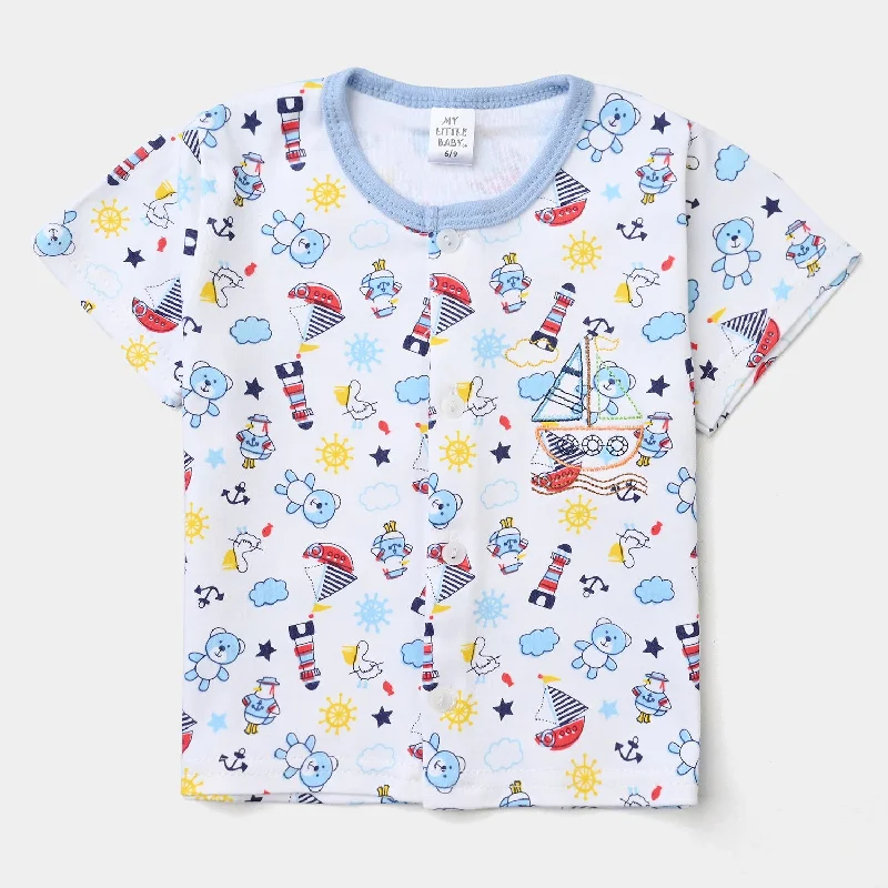 Cute Style Baby Unisex Cotton Shirt