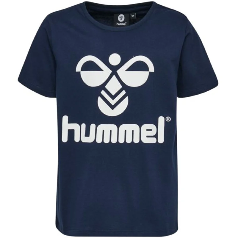 Moisture wicking Hummel Black Iris Tres T-Shirt S/S