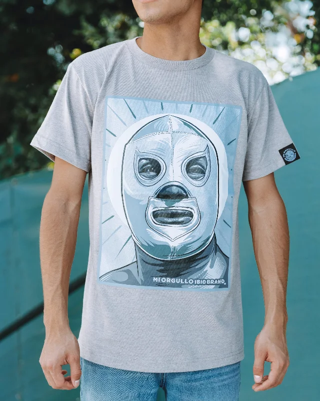 High-end Design EL ENMASCARADO DE PLATA HEATHER GRAY T-SHIRT