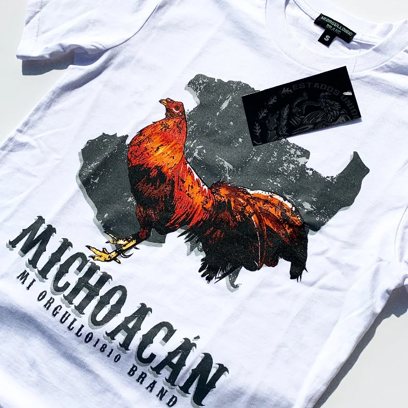 Weekend Style MICHOACÁN GALLERO WHITE T-SHIRT