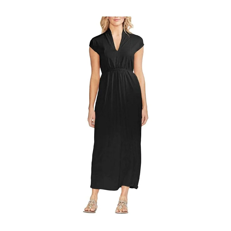 Relaxed Wear Vince Camuto Womens Tie-Waist Jersey Dress, Black, X-Large