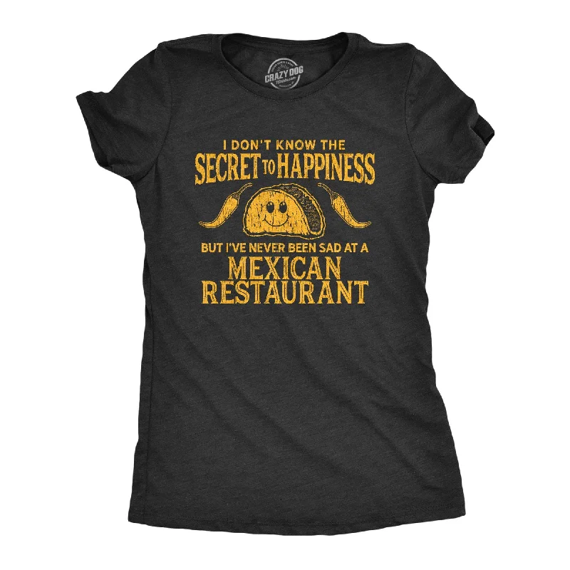 Trendy Traveler Sad At A Mexican Restaurant Women's T Shirt