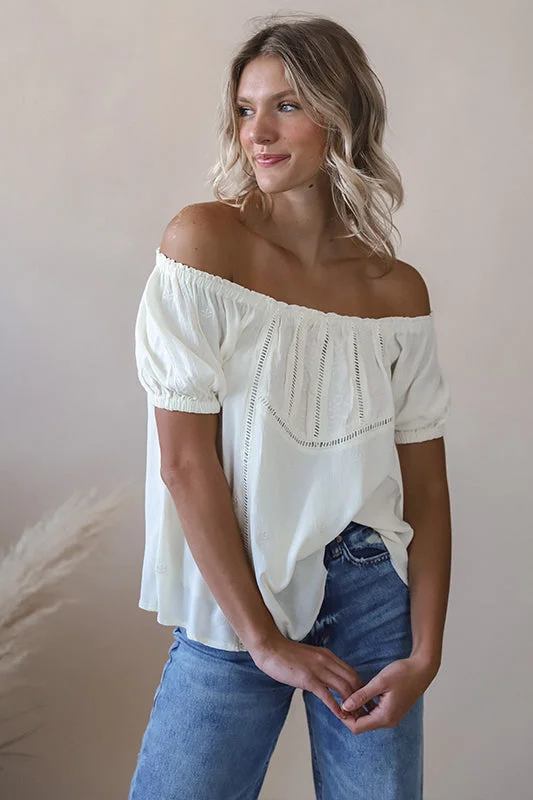 Backroads Buttercream Blouse