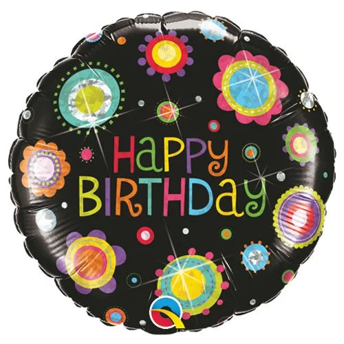 European Plan 18 inch BIRTHDAY FUNKY DOTS