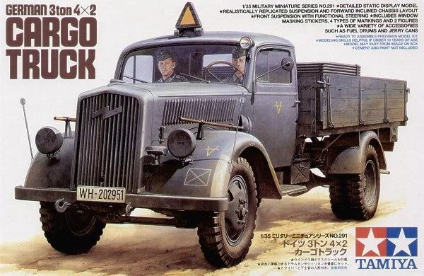 Bright Colors Tamiya 1/35 German 3 ton 4x2 Cargo Truck
