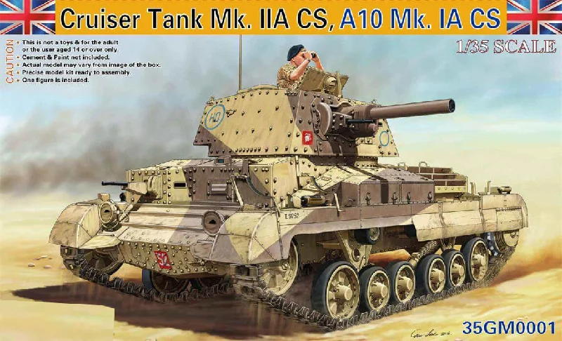 Warm And Comfortable Gecko 1/35 Cruiser Tank A10 Mk1A CS Model