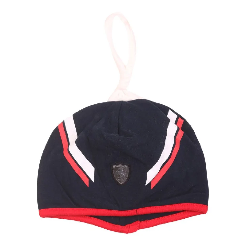 Beautiful Romance Navy Striped Logo Beanie Cap
