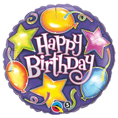 Urban Chic 18 inch BIRTHDAY STARS & BALLOONS
