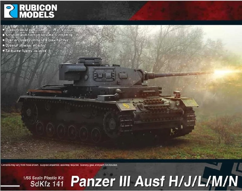 Comfortable down Rubicon Models 1/56 Panzer 3 Ausf H/J/L/M/N