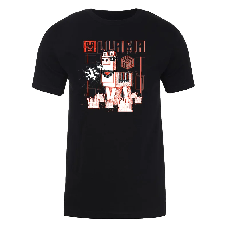 Cozy Outerwear Minecraft Acid Sketch Llama Adult Short Sleeve T-Shirt