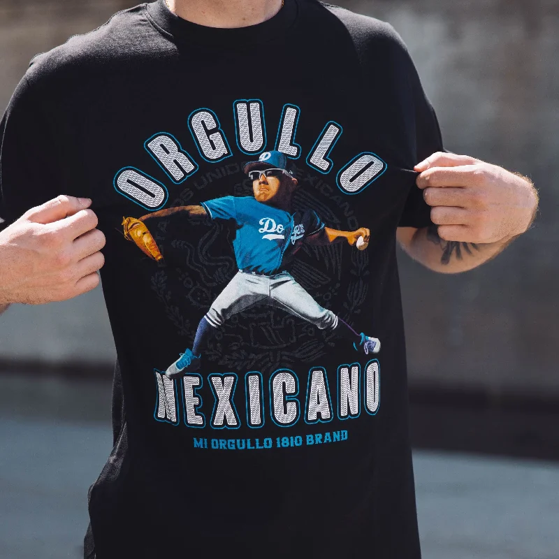 Retro Design ORGULLO MEXICANO BLACK T-SHIRT