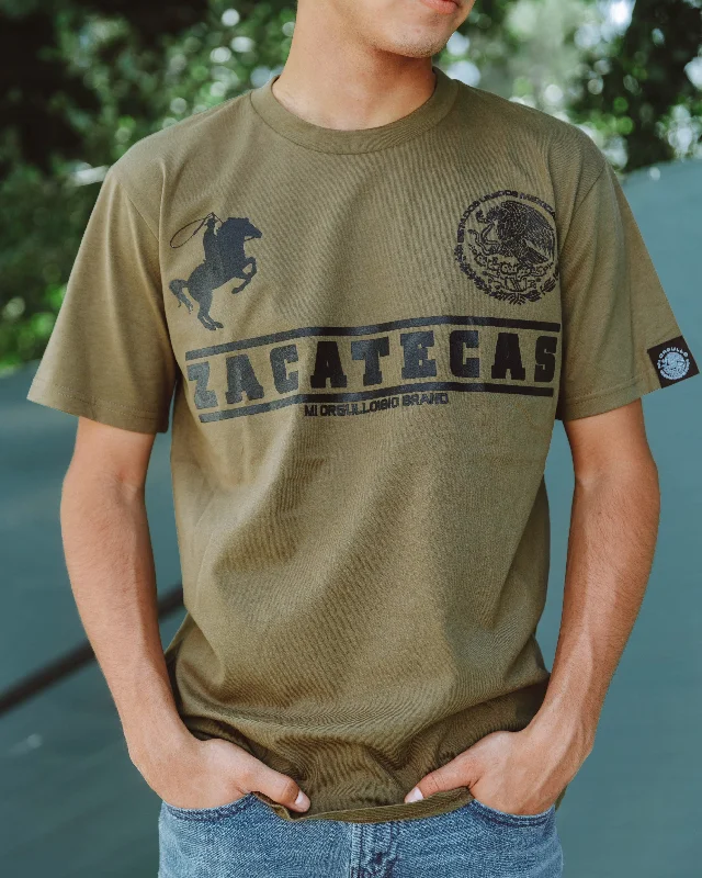 Relaxed Chic ZACATECAS CLASSIC T-SHIRT (ARMY)