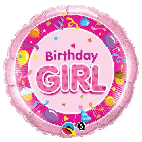Retro Prints 18 inch BIRTHDAY GIRL - PINK