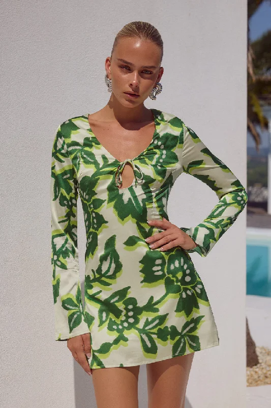 Classic Color MIRAGE MINI DRESS - LUELA PRINT