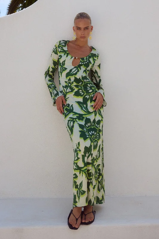 Fashionable Inner Wear MIRAGE MAXI DRESS - LUELA PRINT