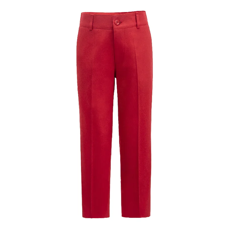 Comfortable Sweaters Red Formal Pants