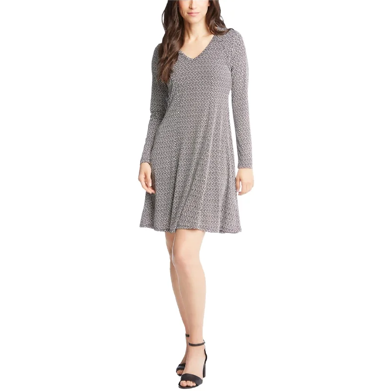 Comfy Pants Karen Kane Womens Basketweave Fit & Flare Dress