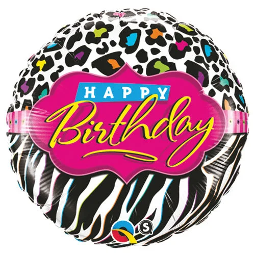 Street Fashion 18 inch BIRTHDAY LEOPARD ZEBRA PATTERNS