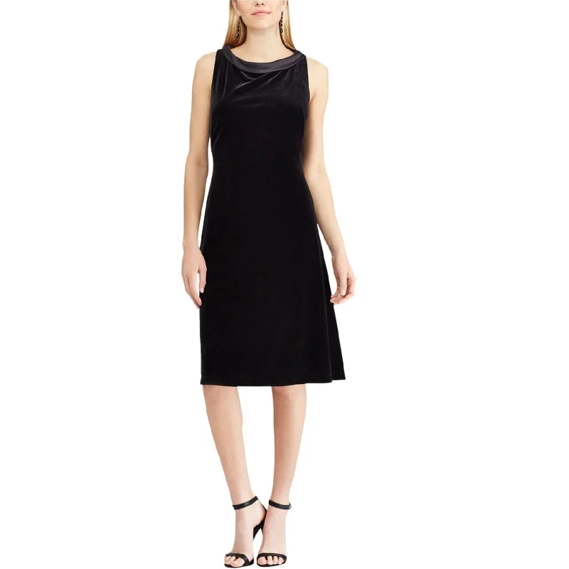 Lazy Style American Living Womens Velvet Cocktail Dress