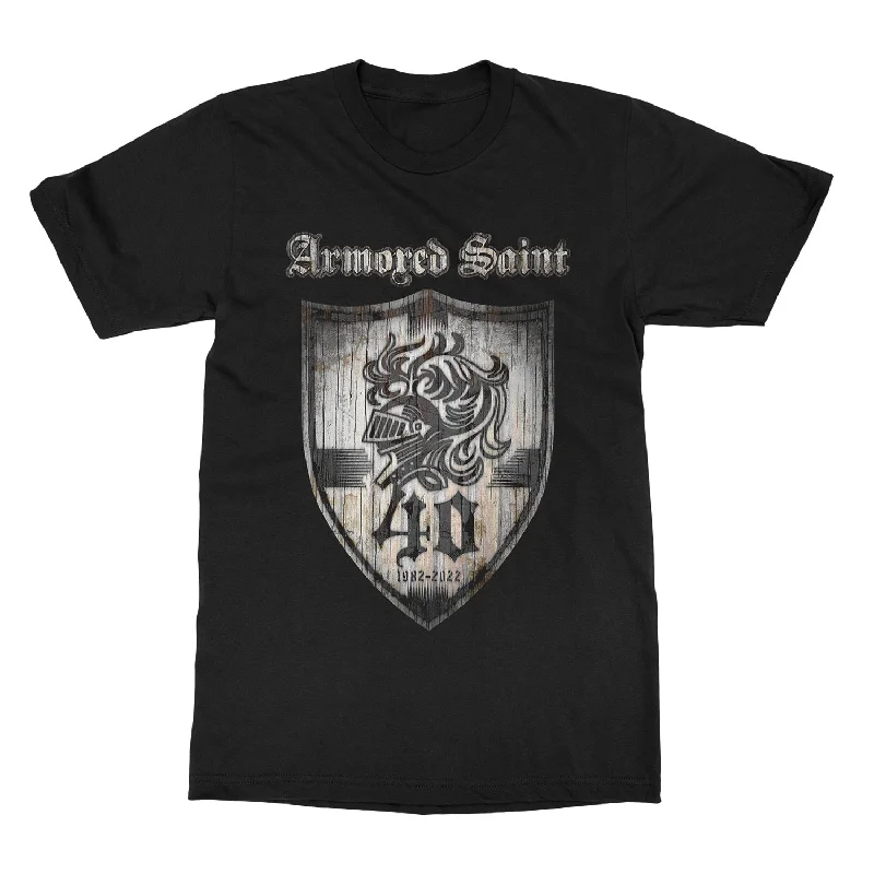 Comfort Fit Armored Saint "40th Anniversary Tour (Wood Shield)" T-Shirt