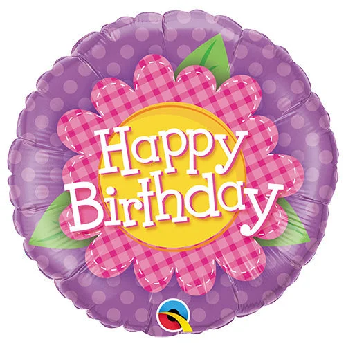 Elegant Wear 18 inch BIRTHDAY PINK DAISY PLAID