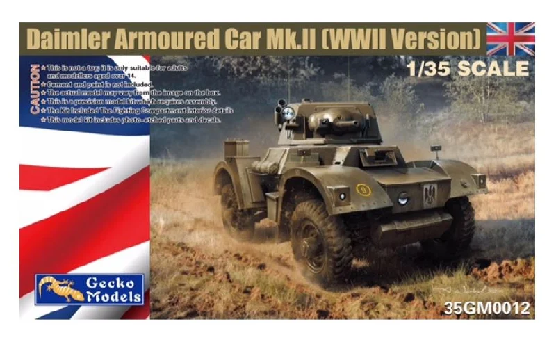 Denim Design Gecko 1/35 Daimler Armoured Car Mk2 (WW2 Version)