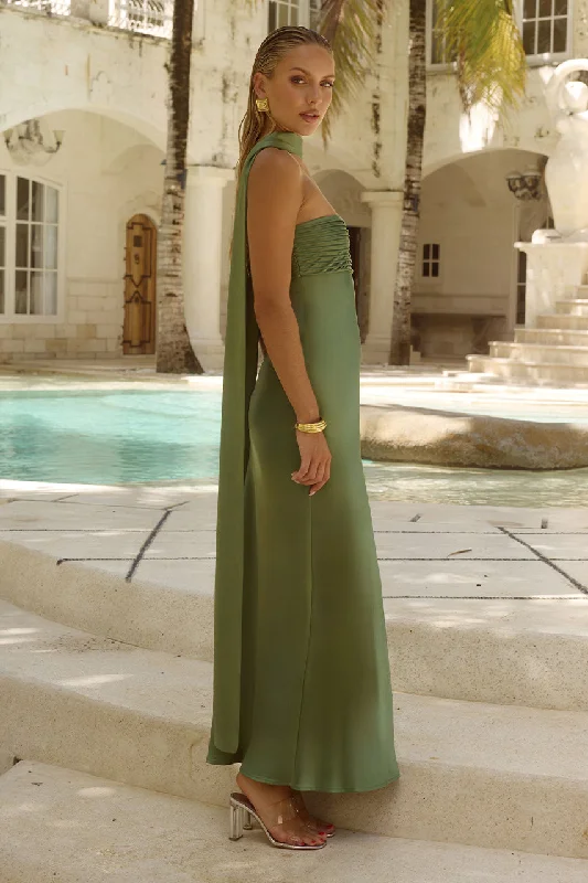 Daily Comfort ELSA MAXI DRESS - OLIVE