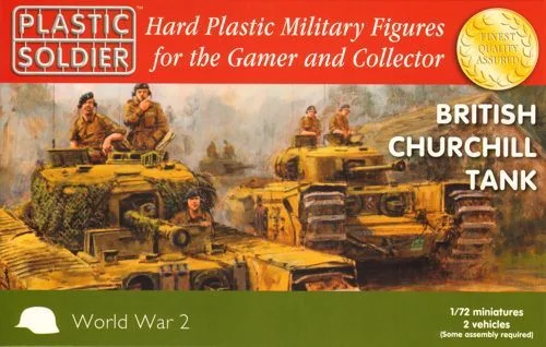 Versatile Itinerary Plastic soldier 1/72 Churchill tank.