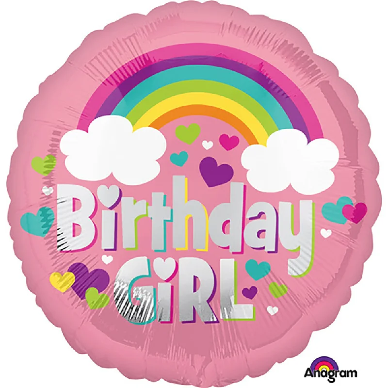 Slim Fit 17 inch BIRTHDAY GIRL RAINBOW FUN