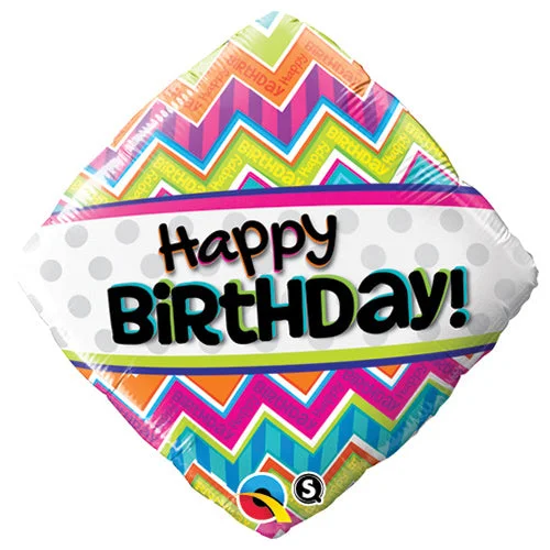 Exquisite Craftsmanship 18 inch BIRTHDAY CHEVRON PATTERNS