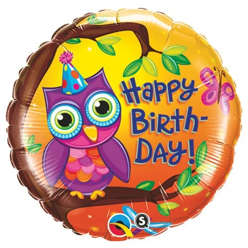 Breathable Comfort 18 inch BIRTHDAY OWL