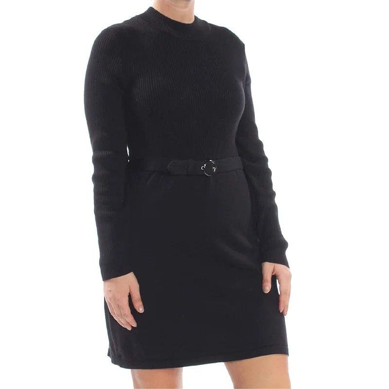Trendy Casuals Free People Womens French Girl Sweater Mini Dress, Black, X-Small