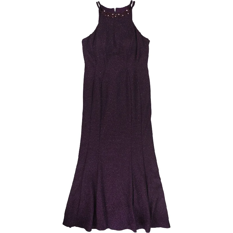 Free And Comfortable Nightway Womens Glitter Gown Dress