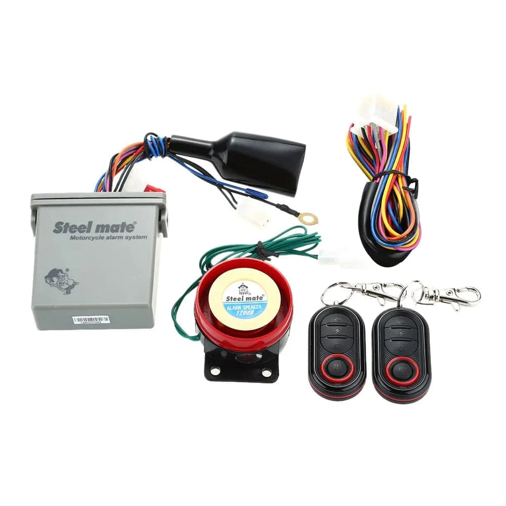 Soft Touch Steelmate 986E 1 Way Motorcycle Alarm System Remote Engine Start Motorcycle Engine Immobilization with Mini Transmitter Soft Touch Steelmate 986E 1 Way Motorcycle Alarm System Remote Engine Start Motorcycle Engine Immobilization with Mini Transmitter