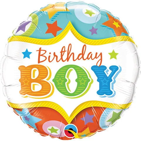 Unique Prints 18 inch BIRTHDAY BOY CIRCUS STARS