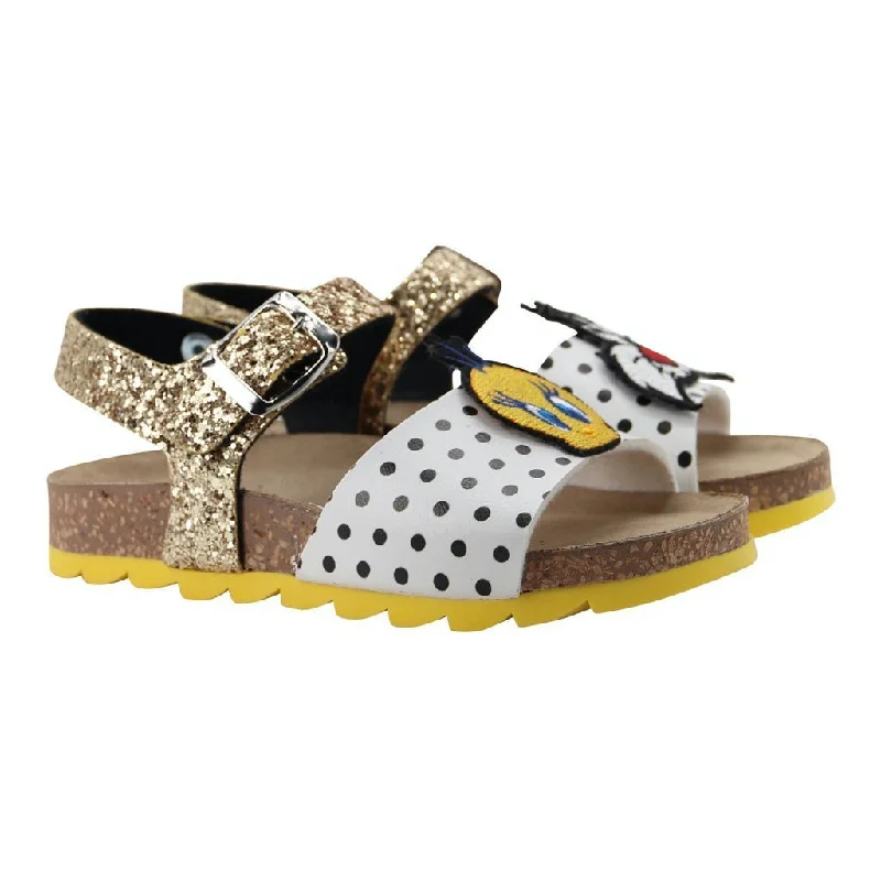 Advanced Customization Yellow Looney Tunes Sandals