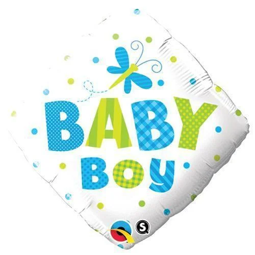Luxury And Elegant 18 inch BABY BOY DOTS & DRAGONFLY