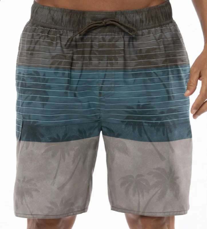 Chic Lounge US APPAREL BOARD SHORTS- PALM BEACH- BLACK/TEAL