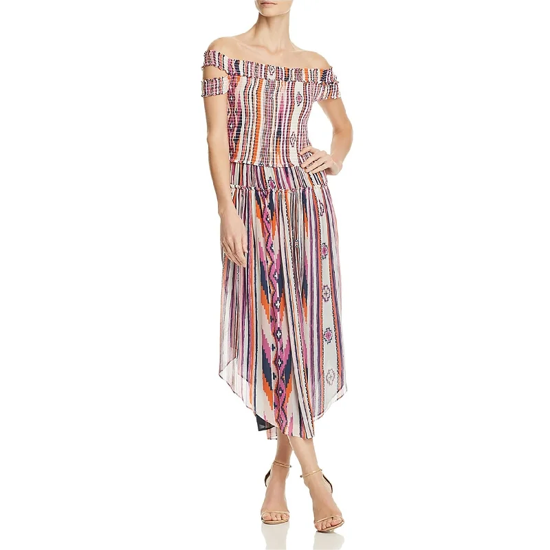 Elegant And Lazy Ramy Brook Womens Mandee Off-Shoulder Dress, Multicoloured, X-Small