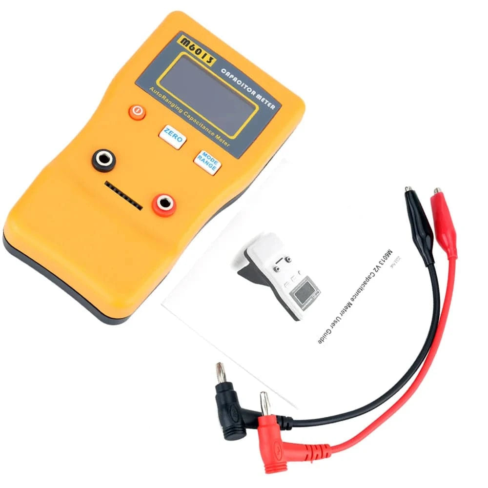 Retro Stripes M6013 High Precision Capacitor Meter Professional Measuring Capacitance Capacitor Circuit Tester Digital Meter
