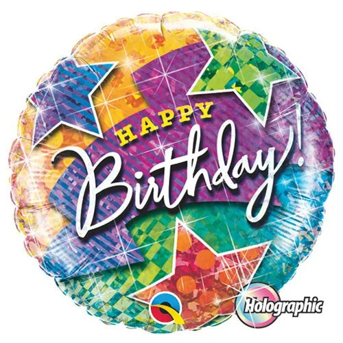 Lace Design 18 inch BIRTHDAY LIGHTNING BOLT & STARS