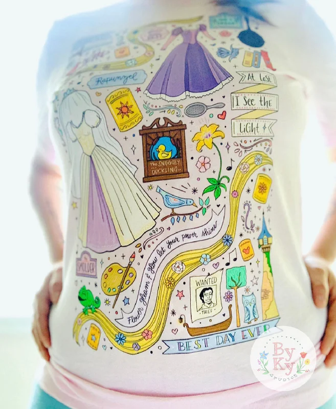 Minimal Comfort Rapunzel Princess Unisex Tee