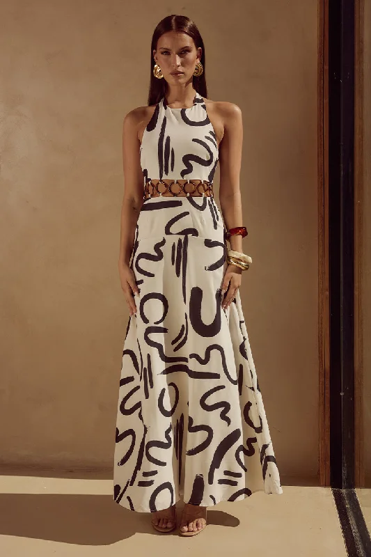 Breathable Style CARMEN MAXI DRESS - YORK SAND