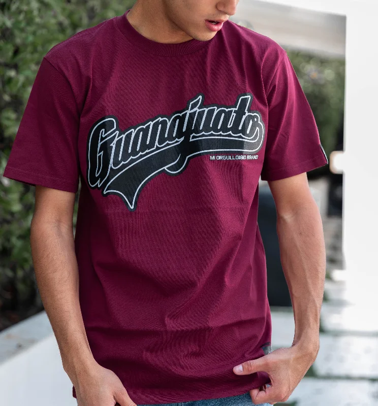 Slim Fit GUANAJUATO II BURGANDY T-SHIRT