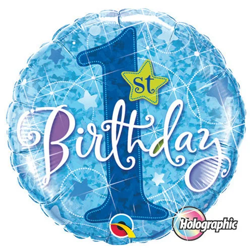 Easy Style 18 inch 1ST BIRTHDAY STARS - BLUE