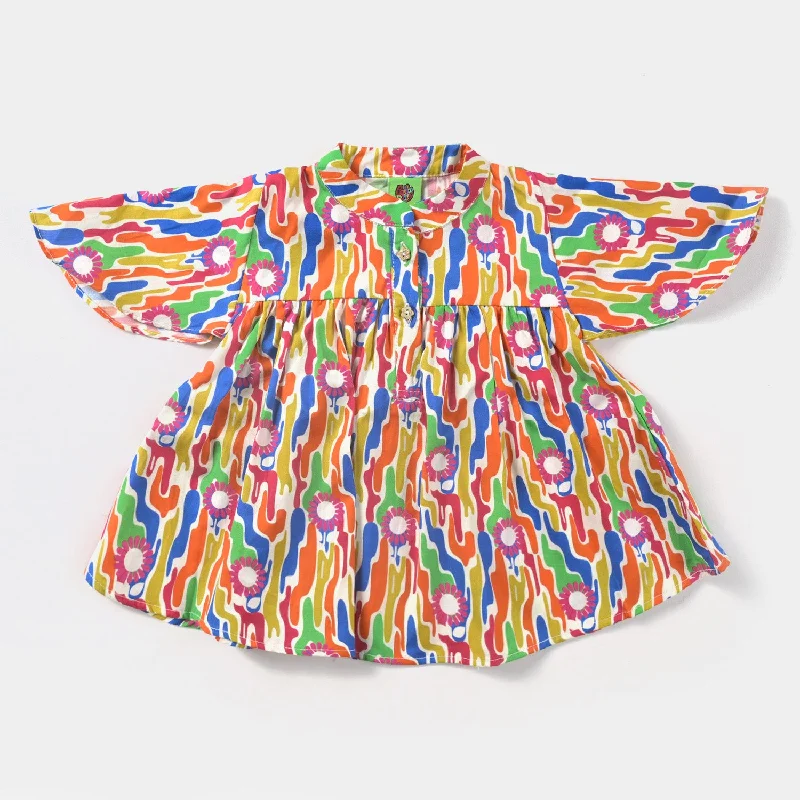 Easygoing Fashion Infant Girls Viscose Casual Top-Multi