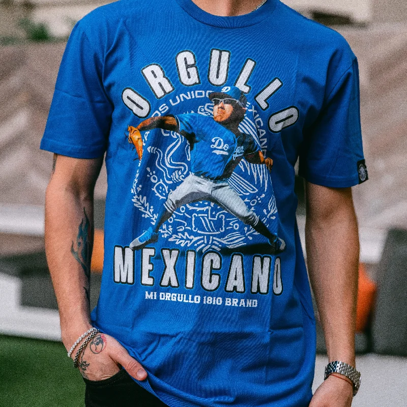 Knowledge And Elegance ORGULLO MEXICANO ROYAL BLUE T-SHIRT