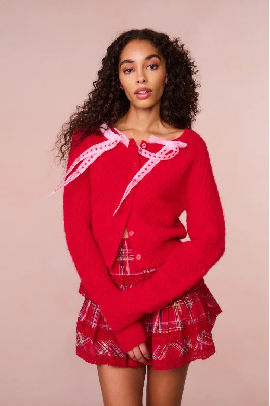 Elegant and noble Cupid Bow Cardigan